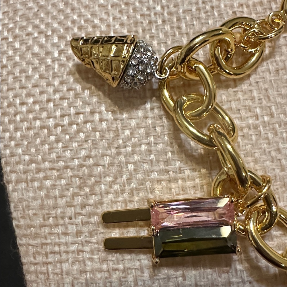 Kate Spade Gold Charm Bracelet with Fun Charms - Picture 4 of 7